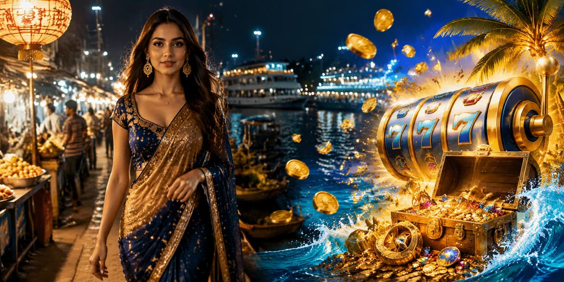 ঢাকার নাইট মার্কেটে স্লট গেমের রঙিন ও উত্তেজনাপূর্ণ পরিবেশ